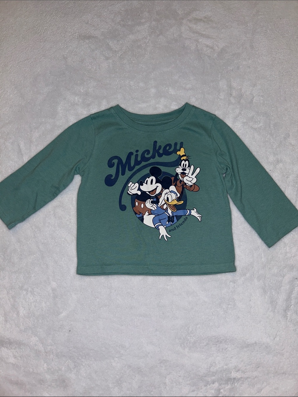jumping beans Green Mickey Mouse & Friends Long-Sleeve Tee